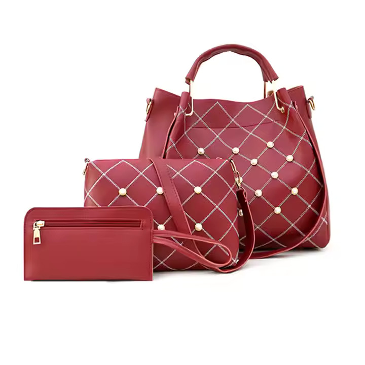 Cheap Simple and versatile messenger three pieces shoulder bag fashion handbag