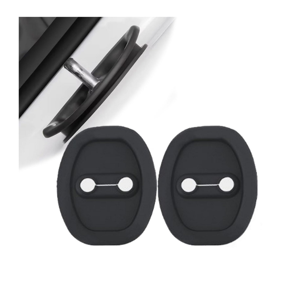 2pcs Anti Corrosion Vehicle Doors Locks Guard Stopper Soft Silicone Protection Car Door Latch Lock Cover