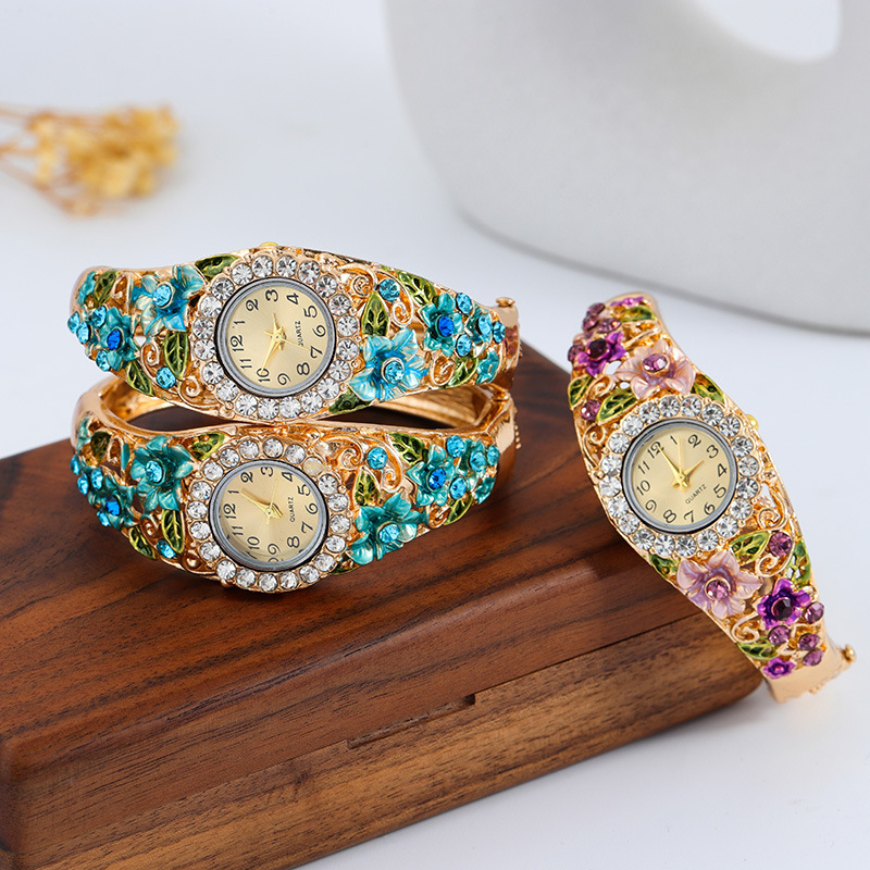 Cloisonne Bracelet Table National Style Handmade Ladies Watch