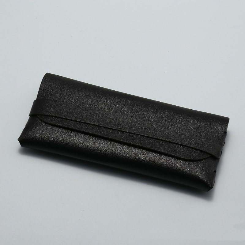 PVC Soft Leather Flip square Sunglasses case
